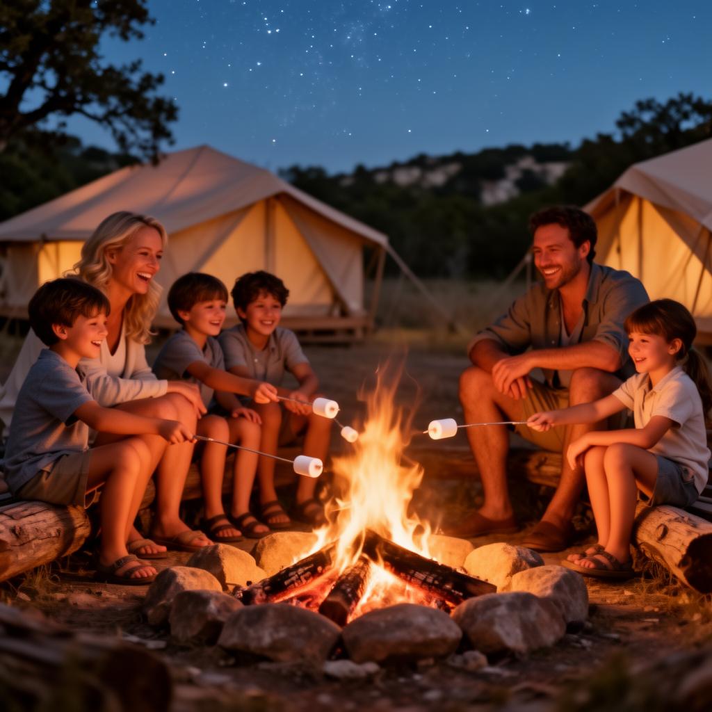 Family enjoying time together at Son's Getaways