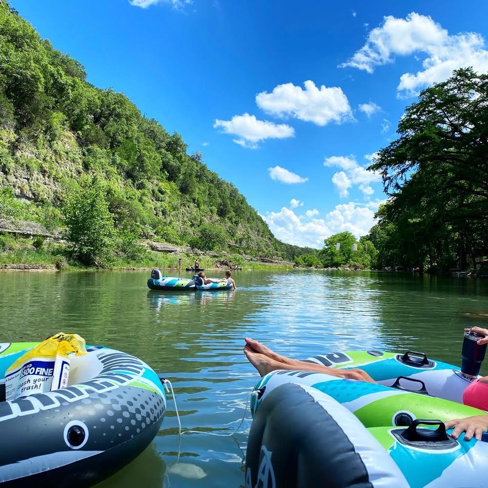 Scenic tubing on the Guadalupe River