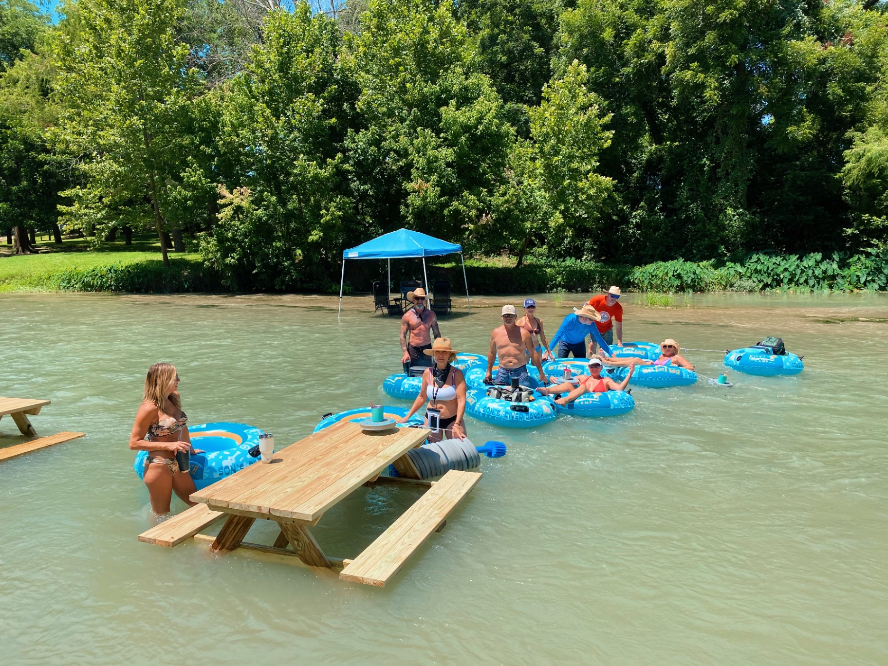 Tubing near picnic area