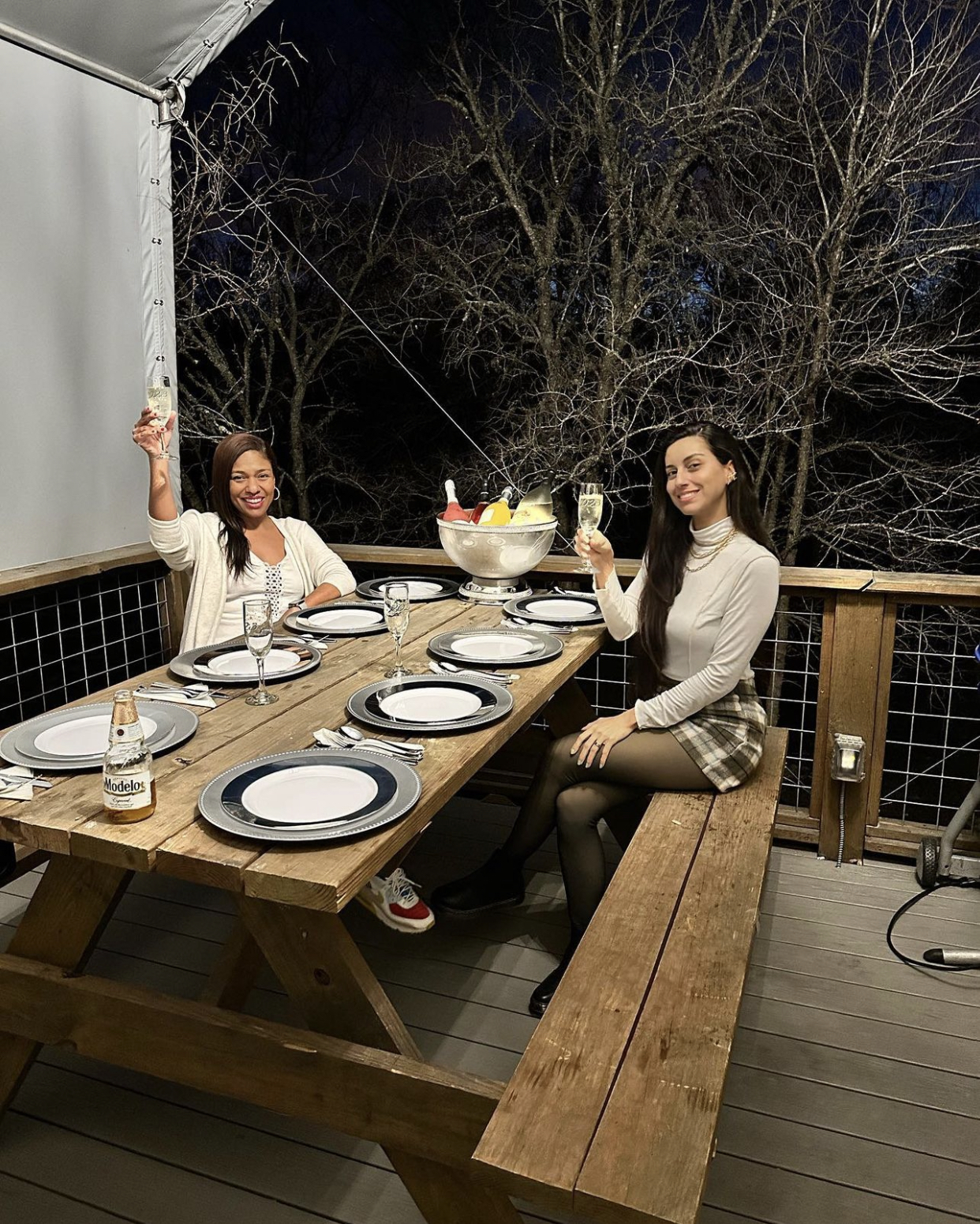 Evening by the firepit