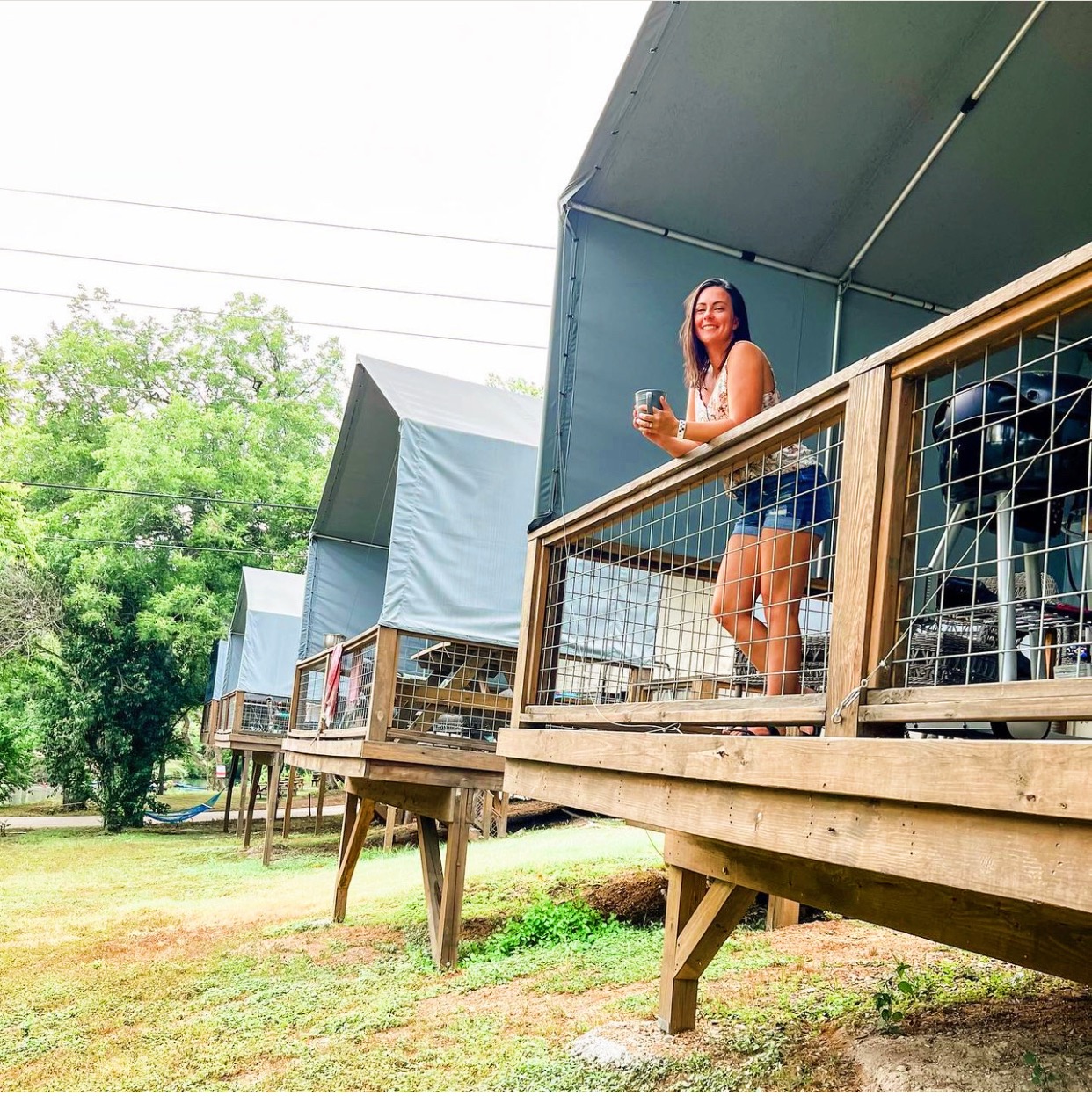 Peaceful morning at the cabin
