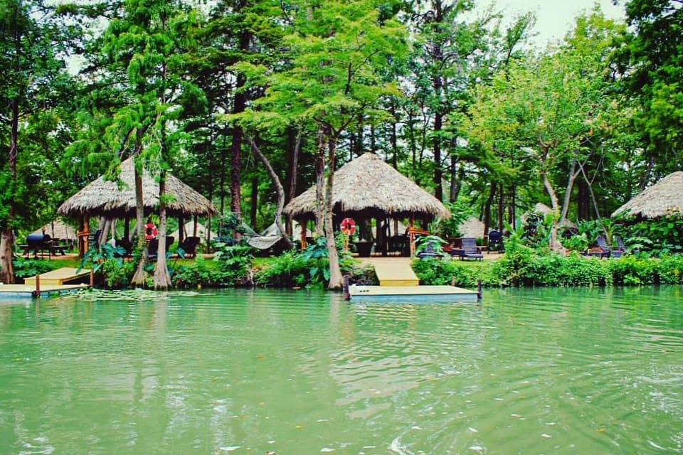 Luxury riverfront glamping cabanas near San Antonio, Texas